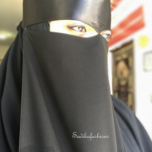 Satin Point Connect  Plain Niqab