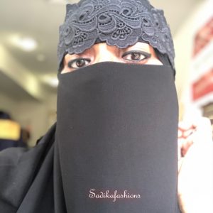 Fan Floral Lace Niqab