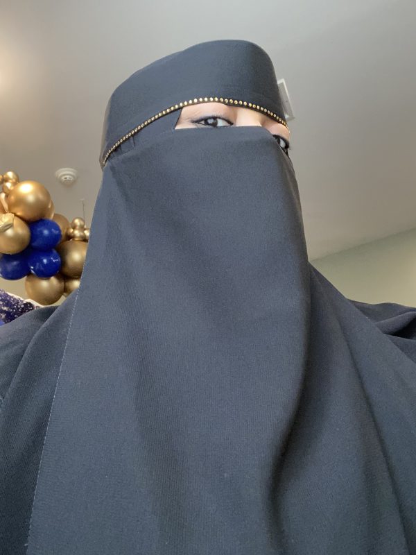 Single Line Gold Stone Niqab