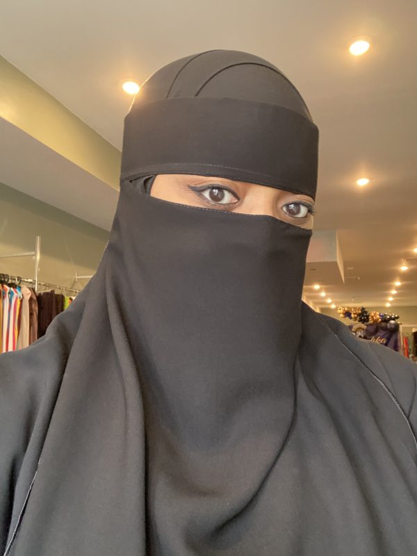Black Plain Niqab - Image 2