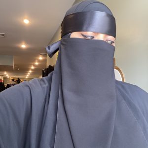 Satin Band Plain Niqab