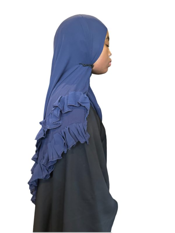 Double Ruffled Blue Shaylah - Image 3