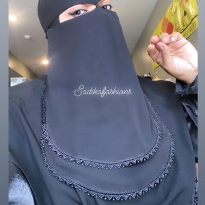 Round Double Layer Trim Niqab