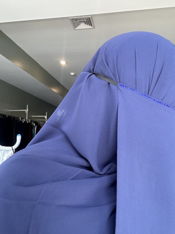 Half Niqab w/ Stone Nose Line Blue - Image 2