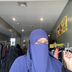 Half Niqab Blue
