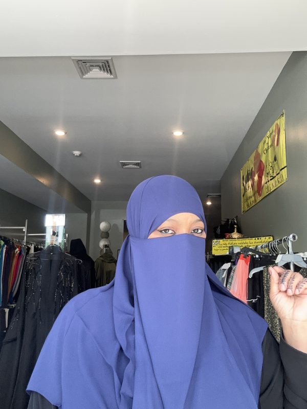 Half Niqab Blue