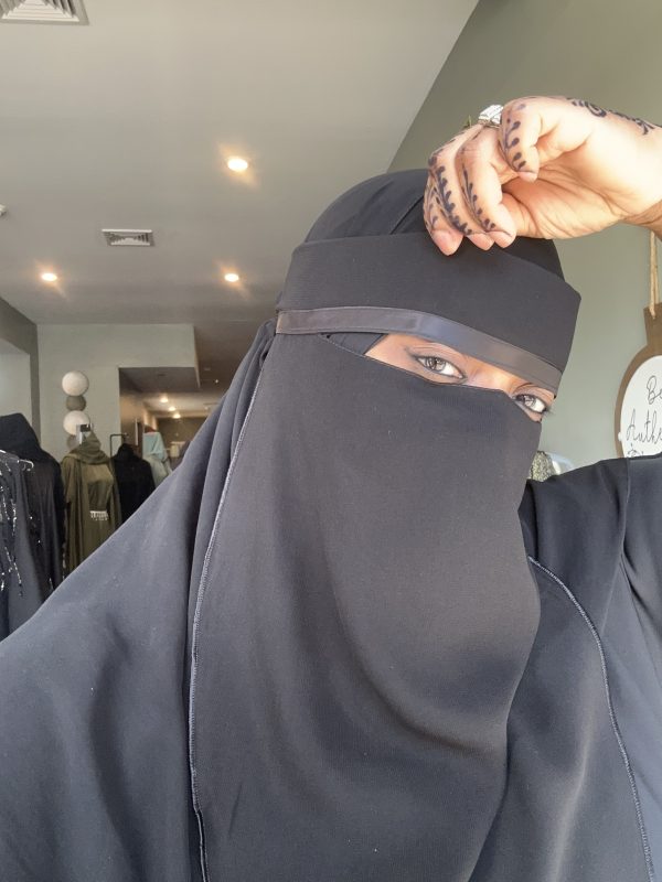 Satin Trim 1x Niqab - Image 2
