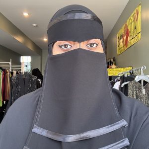 3 Layer Satin Point String Niqab