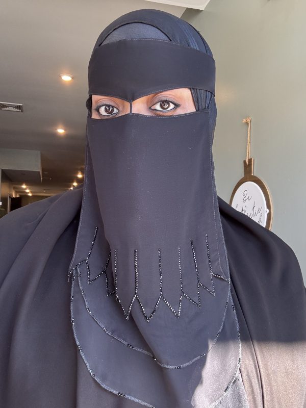 3 Layer Zig Zag Stone Design Niqab - Image 4