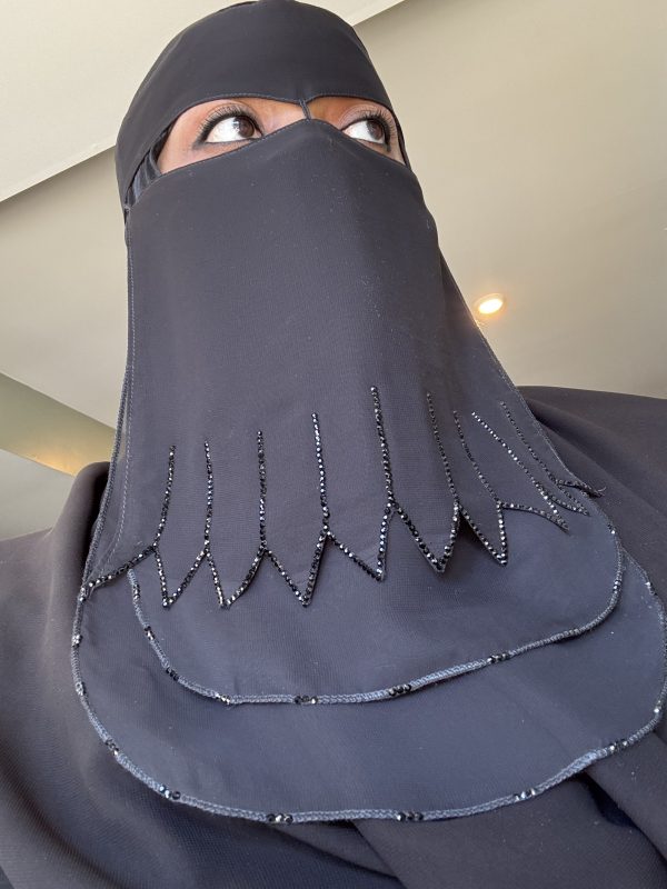 3 Layer Zig Zag Stone Design Niqab