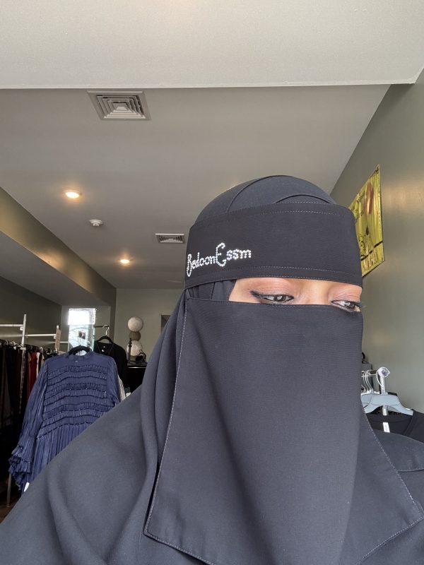 Bedoon Essm Rhinestone Signature Niqab - Image 3