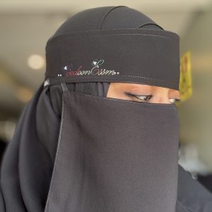 Bedoon Essm Multi Color Stitch Signature Niqab