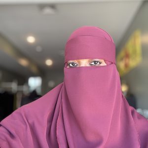 Plain 2pc Burgundy Shaylah & Niqab Set