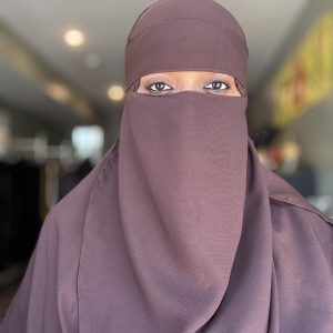 Plain 2pc Dark Brown Shaylah & Niqab Set