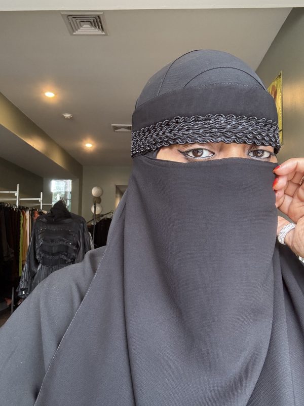 Flat Braid Trim Niqab - Image 2