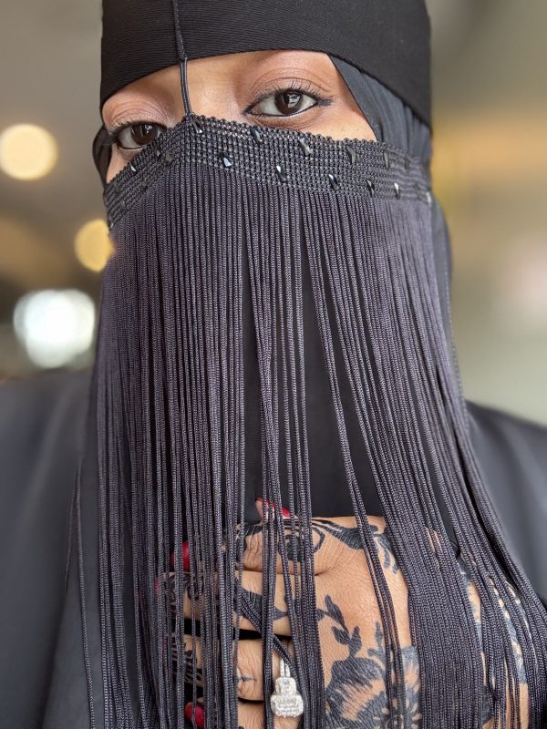 Long Fringe Niqab Overlay - Image 2