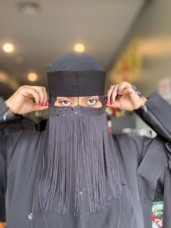 Long Fringe Niqab Overlay - Image 3