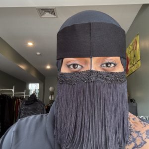 Short Fringe Niqab Overlay