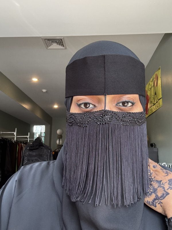 Short Fringe Niqab Overlay
