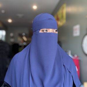 Plain 2pc Blue  Shaylah & Niqab Set
