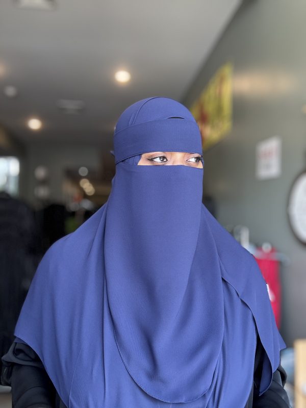 Plain 2pc Blue  Shaylah & Niqab Set