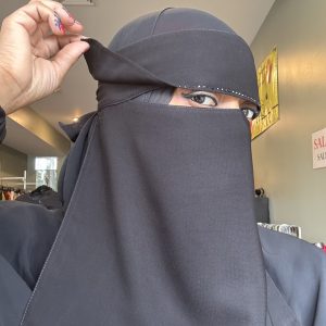 Makeup Niqab w/ Black Stones