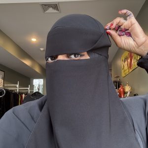 Plain Long Makeup Niqab
