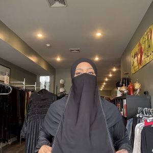 Half Niqab Loop Trim