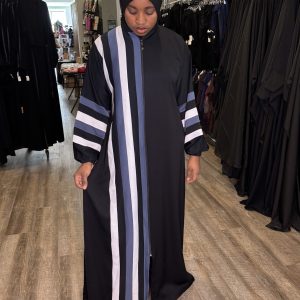 Stripe Full Zipper Abiyah
