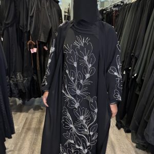 Princess Lace Duster 3 Pc Set Black & Silver