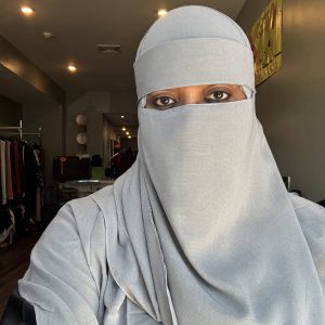 Plain Grey Niqab & Shaylah Set