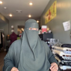 Olive Plain Long Niqab