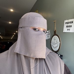 Tan 2pc Shorty Niqab & Shaylah Set