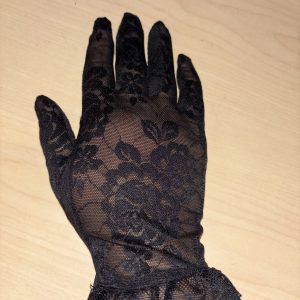 Touch Screen Rose Lace Gloves